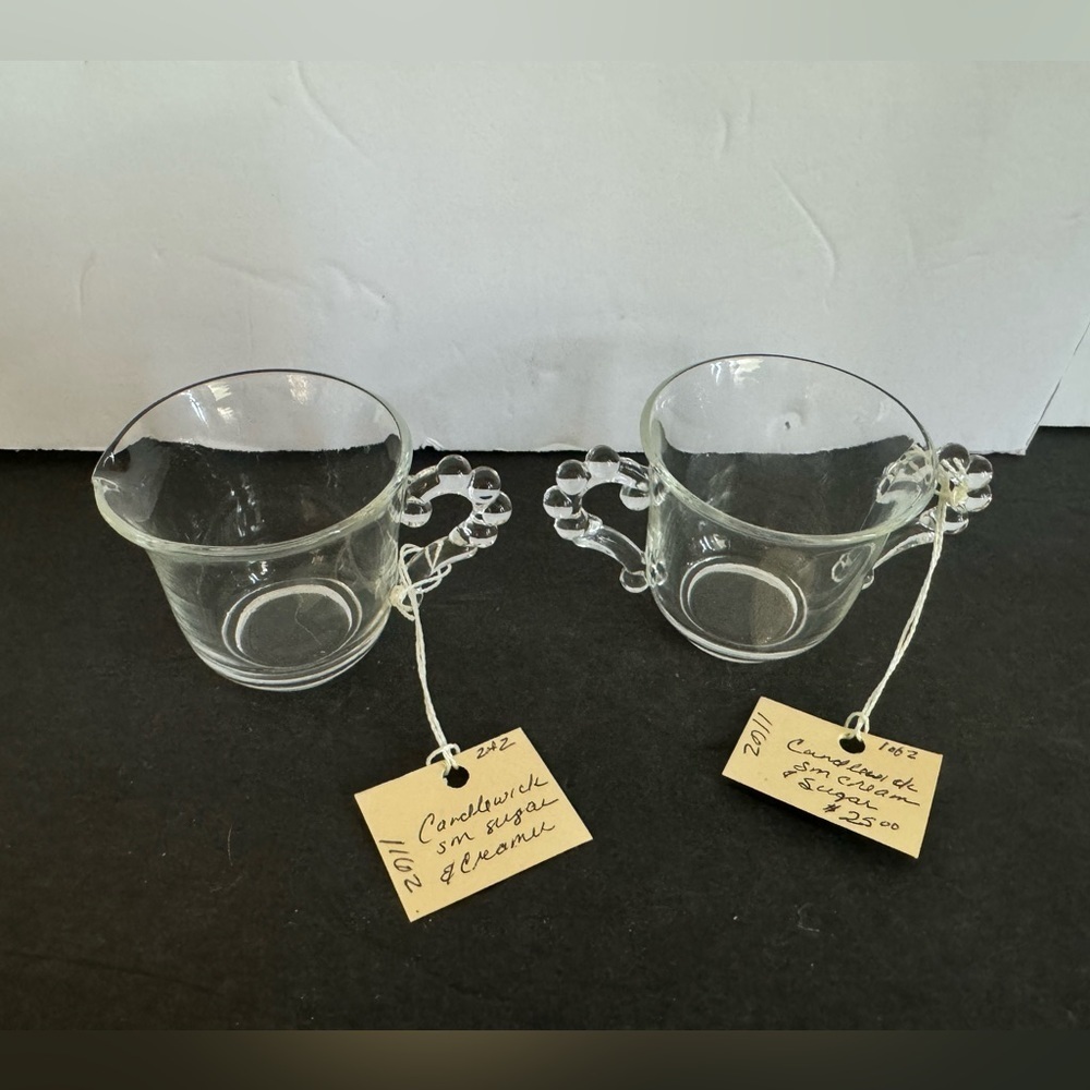 Vintage Candlewick sugar and cream set